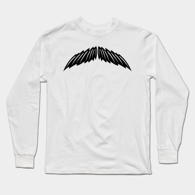 Mountain Moustache Long Sleeve T-Shirt by SWON Design